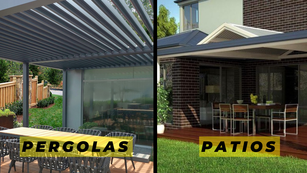 Differences Between Patios and Pergolas